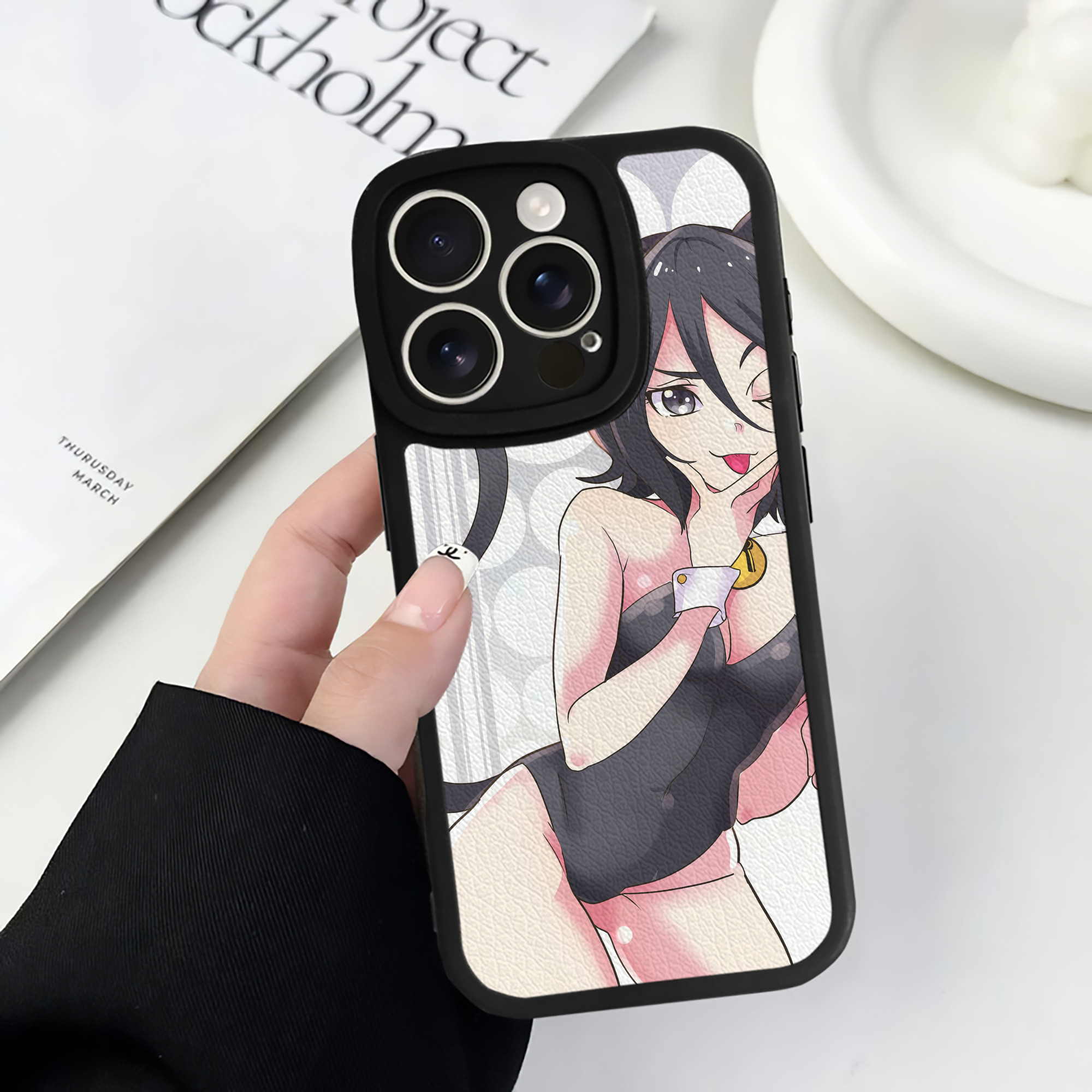 （画像用） ブリーチ BLEACH 【iPhone 16シリーズ対応】シリコンスマホケース（レザー調） 材質：シリコン